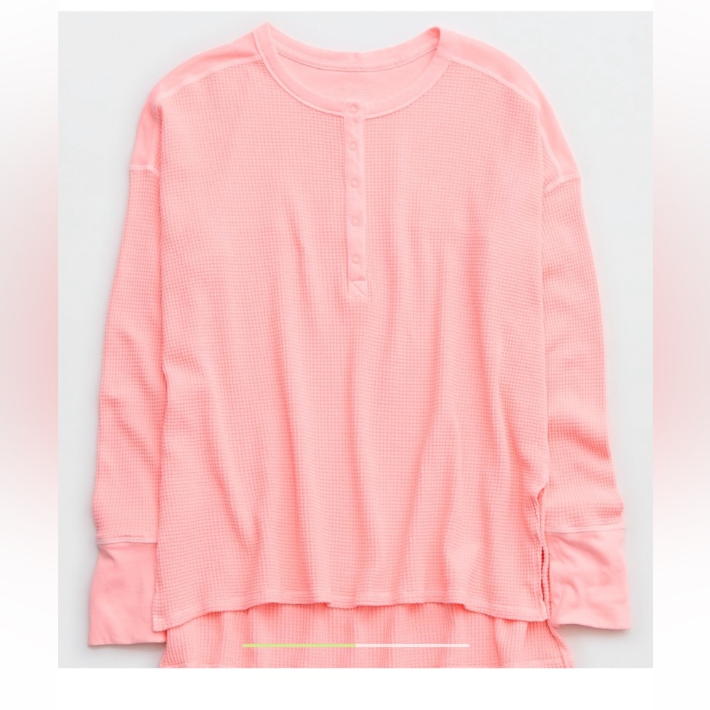 Aerie pink Henley